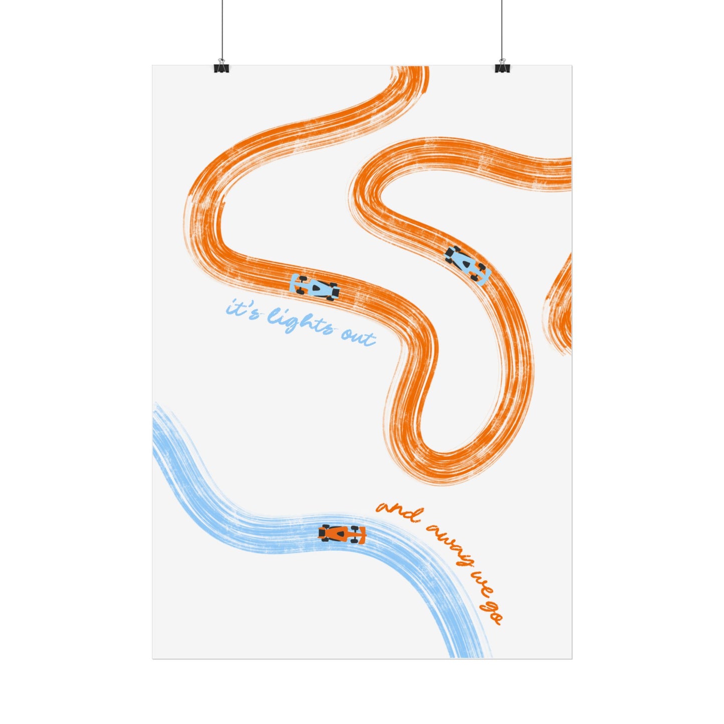McLaren F1 Giclée Print Poster | Minimalist F1 Art - EU SIZING (Physical Print)