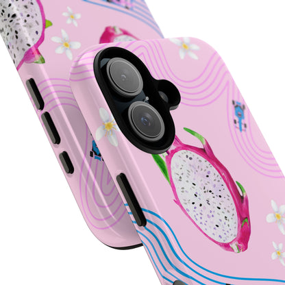 Pink F1 Alpine and Dragonfruit Phone Case, Trendy F1 Gift, Formula 1 Gift, Cute Fruit F1 Phone Case, Unique Phone Case