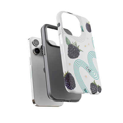 F1 Mercedes and Blackberries Phone Case , Trendy F1 Gift, Formula 1 Gift, Cute Fruit F1 Phone Case, Unique Phone Case