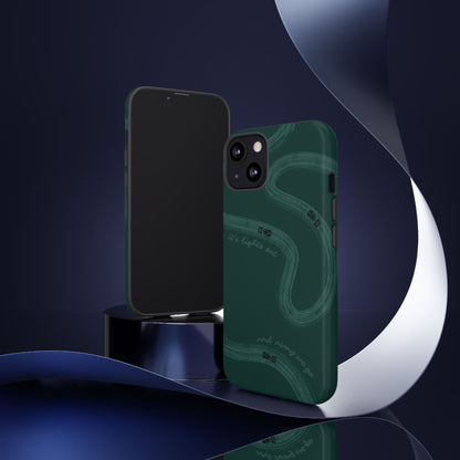 F1 Phone Case Monochrome Green Painted "its lights out and away we go", Trendy F1 Gift, Formula 1 Gift, Cute F1 Phone Case, Phone Case