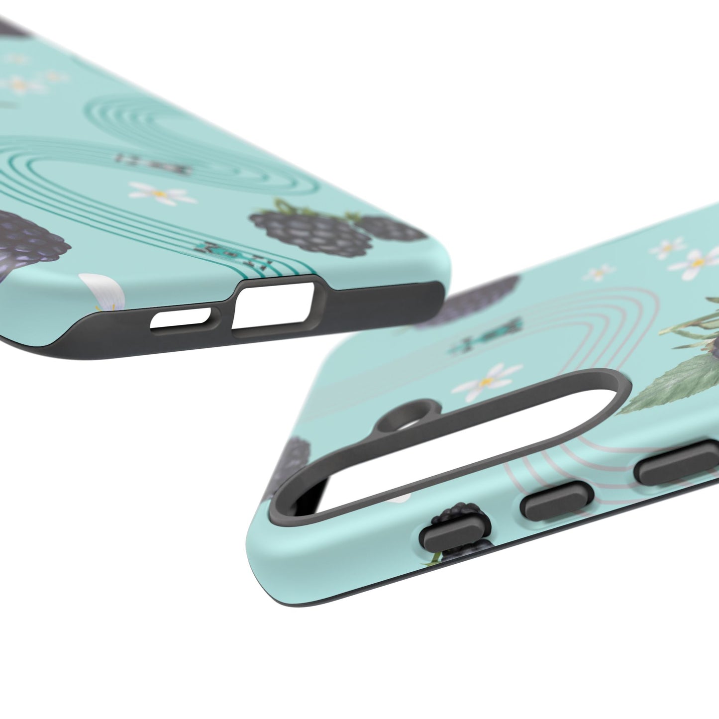 Teal F1 Mercedes and Blackberries Phone Case , Trendy F1 Gift, Formula 1 Gift, Cute Fruit F1 Phone Case, Unique Phone Case