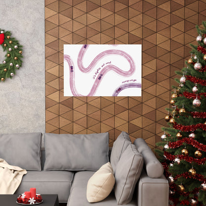 Mauve and Purple F1 Matte Horizontal Poster | US SIZING