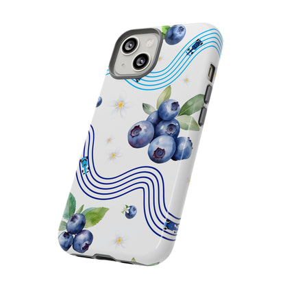F1 Williams and Blueberries Phone Case, Trendy F1 Gift, Formula 1 Gift, Cute Fruit F1 Phone Case, Unique Phone Case