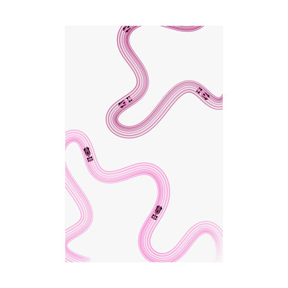 Pink F1 Matte Vertical Poster | Formula 1 Art Print (US SIZING)