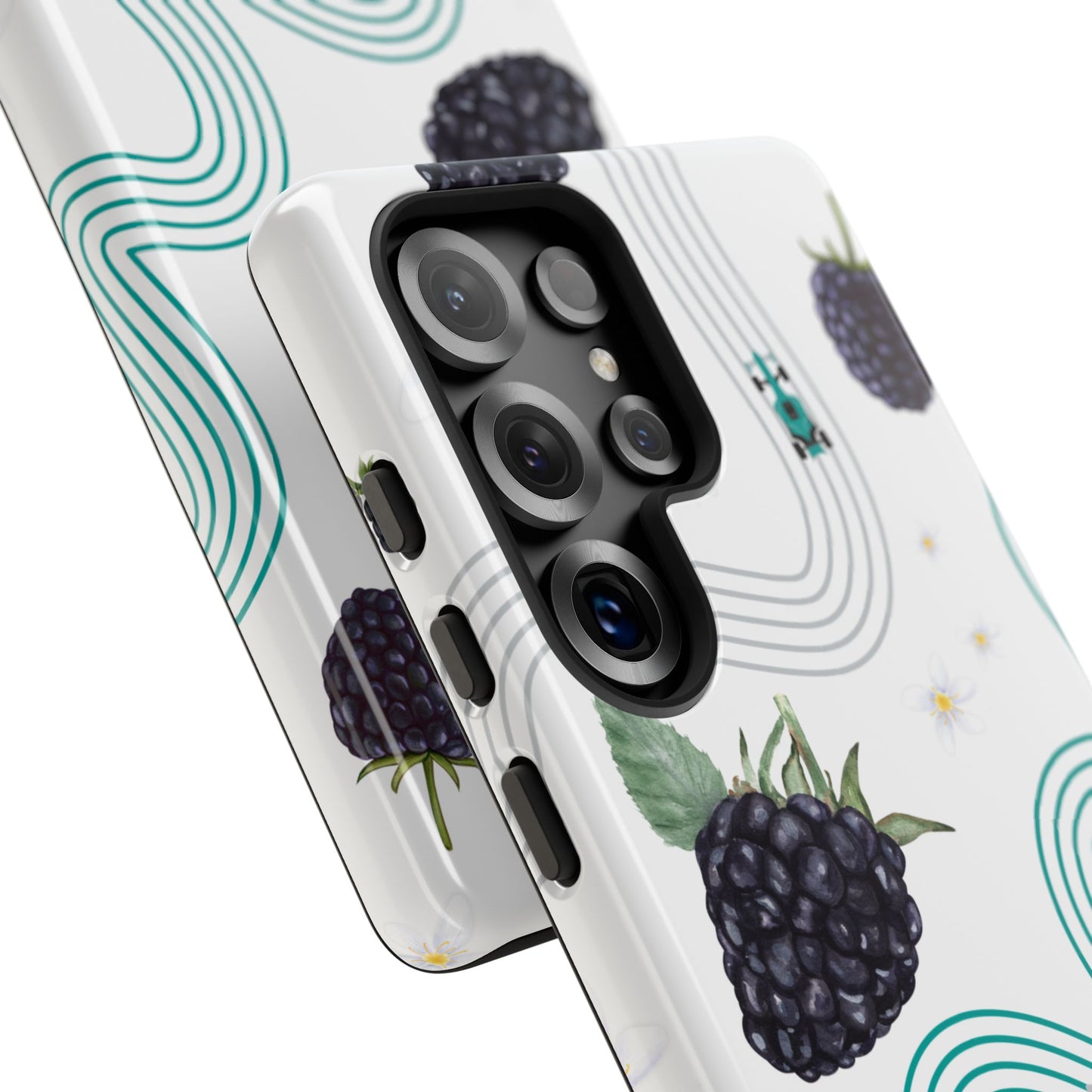 F1 Mercedes and Blackberries Phone Case , Trendy F1 Gift, Formula 1 Gift, Cute Fruit F1 Phone Case, Unique Phone Case