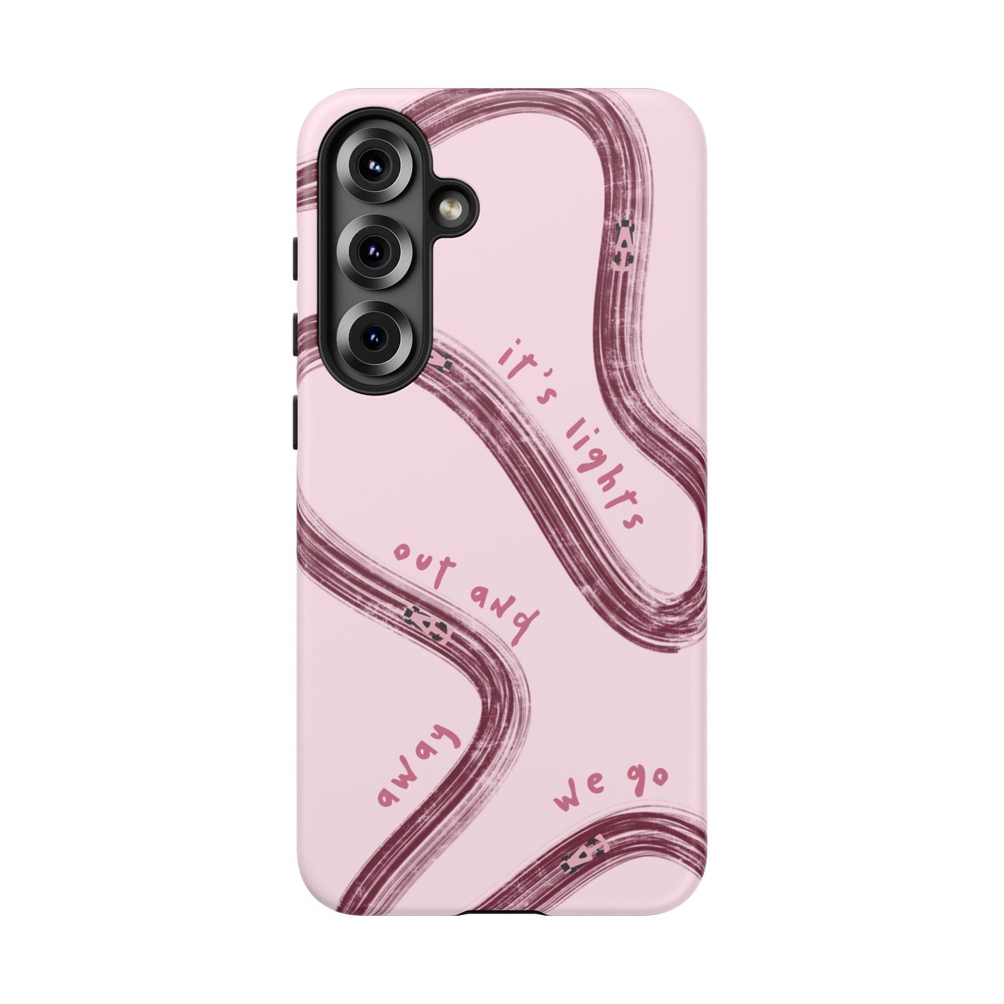 Pink Lights Out F1 Phone Case Design, Trendy F1 Gift, Formula 1 Gift, Cute F1 Phone Case, Unique Formula One Phone Case