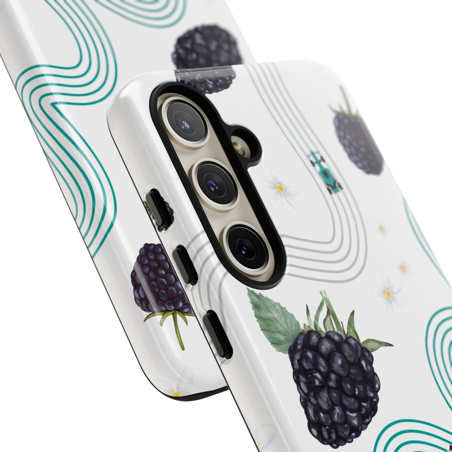 F1 Mercedes and Blackberries Phone Case , Trendy F1 Gift, Formula 1 Gift, Cute Fruit F1 Phone Case, Unique Phone Case