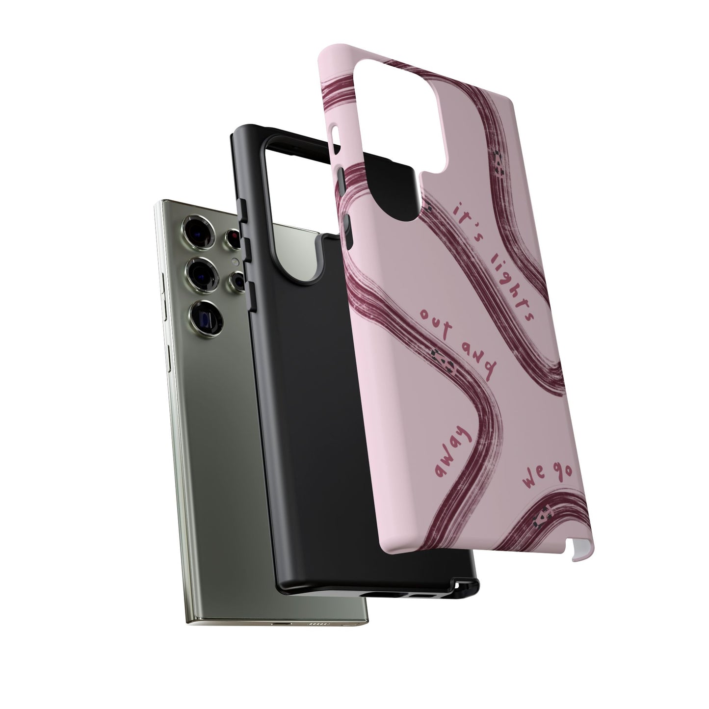 Pink Lights Out F1 Phone Case Design, Trendy F1 Gift, Formula 1 Gift, Cute F1 Phone Case, Unique Formula One Phone Case