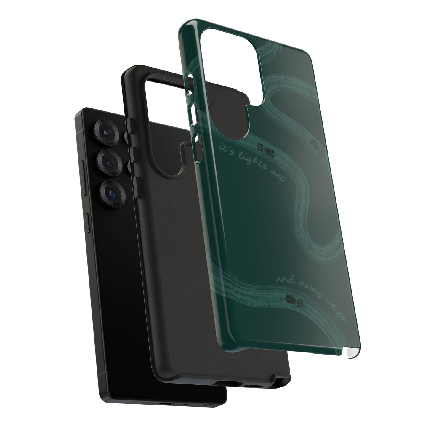 F1 Phone Case Monochrome Green Painted "its lights out and away we go", Trendy F1 Gift, Formula 1 Gift, Cute F1 Phone Case, Phone Case