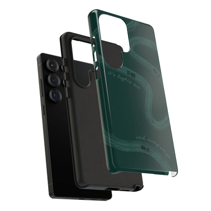 F1 Phone Case Monochrome Green Painted "its lights out and away we go", Trendy F1 Gift, Formula 1 Gift, Cute F1 Phone Case, Phone Case