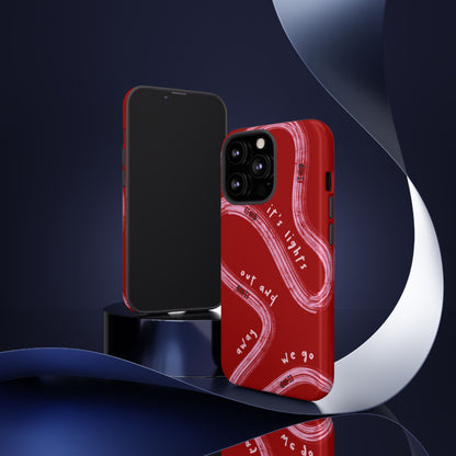 Red and Pink Lights Out F1 Phone Case Design, Trendy F1 Gift, Formula 1 Gift, Cute F1 Phone Case, Unique Formula One Phone Case