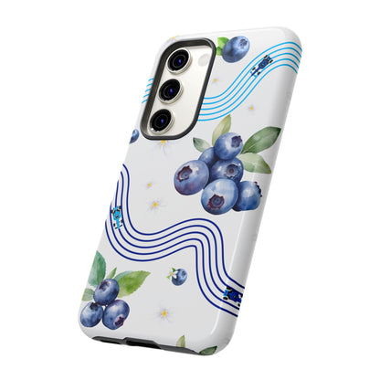 F1 Williams and Blueberries Phone Case, Trendy F1 Gift, Formula 1 Gift, Cute Fruit F1 Phone Case, Unique Phone Case