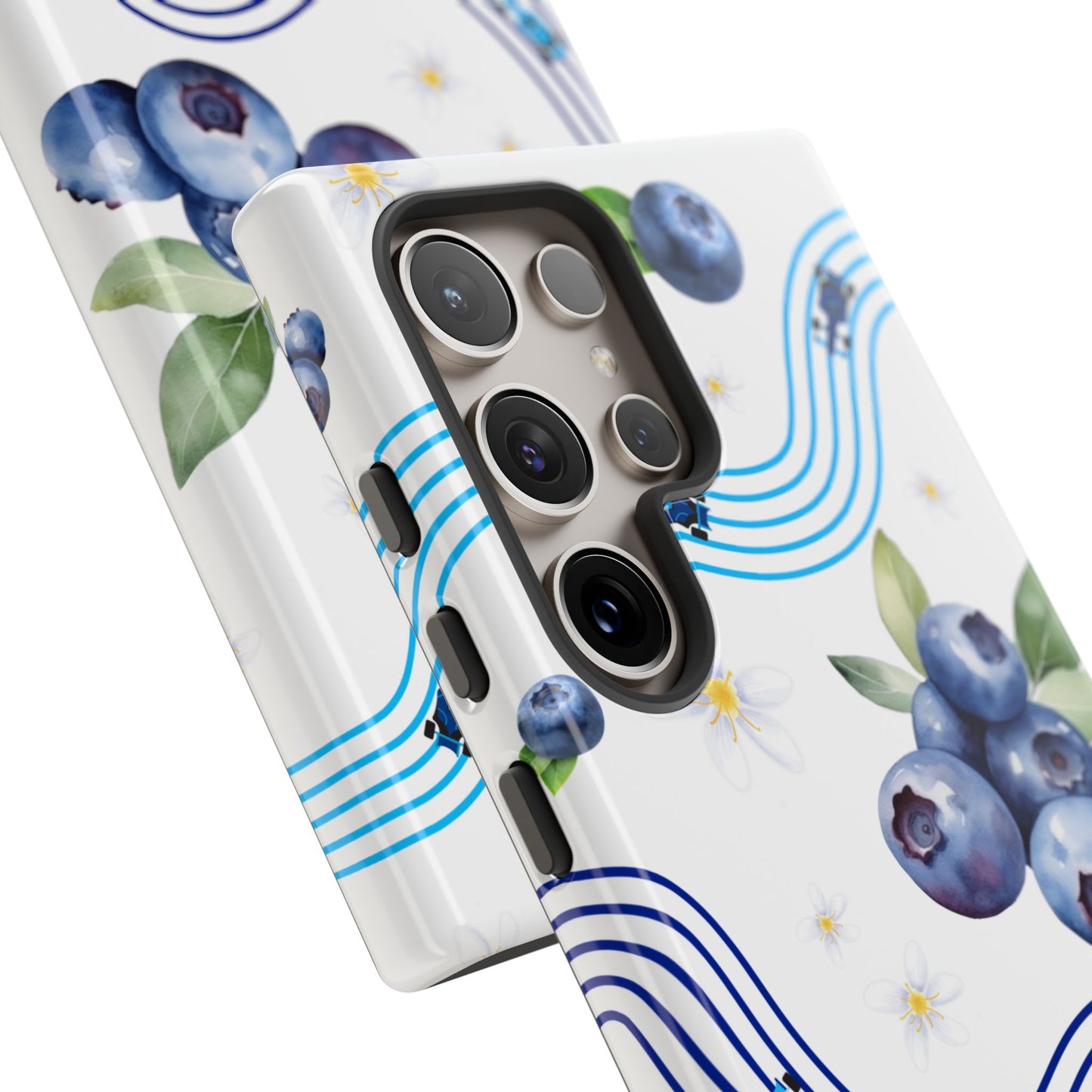 F1 Williams and Blueberries Phone Case, Trendy F1 Gift, Formula 1 Gift, Cute Fruit F1 Phone Case, Unique Phone Case