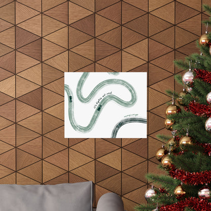 Green F1 Matte Horizontal Poster | US SIZING