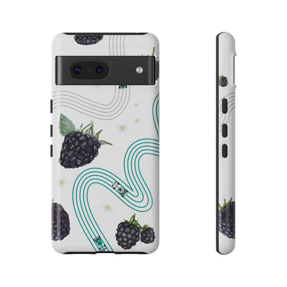 F1 Mercedes and Blackberries Phone Case , Trendy F1 Gift, Formula 1 Gift, Cute Fruit F1 Phone Case, Unique Phone Case