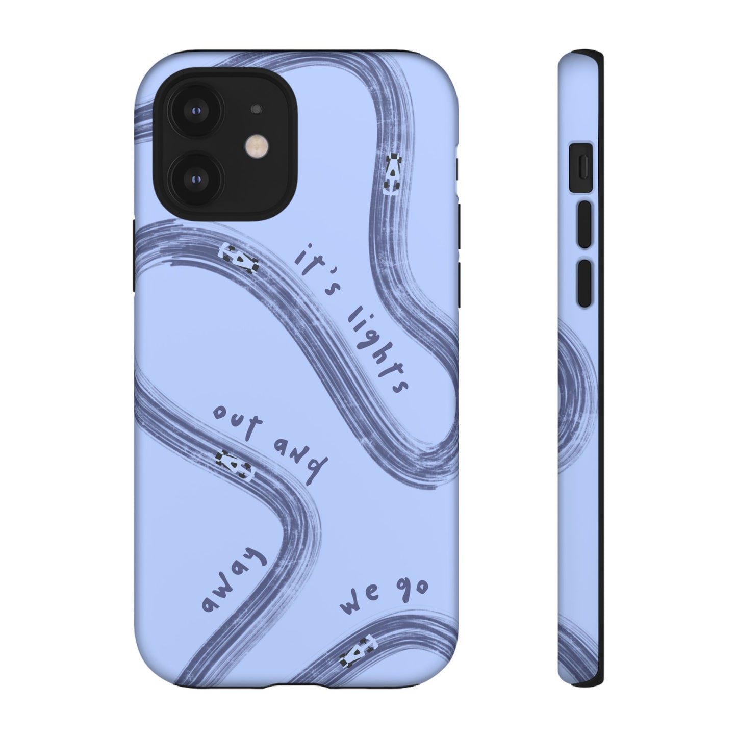 Blue Lights Out F1 Phone Case Design, Trendy F1 Gift, Formula 1 Gift, Cute F1 Phone Case, Unique Formula One Phone Case