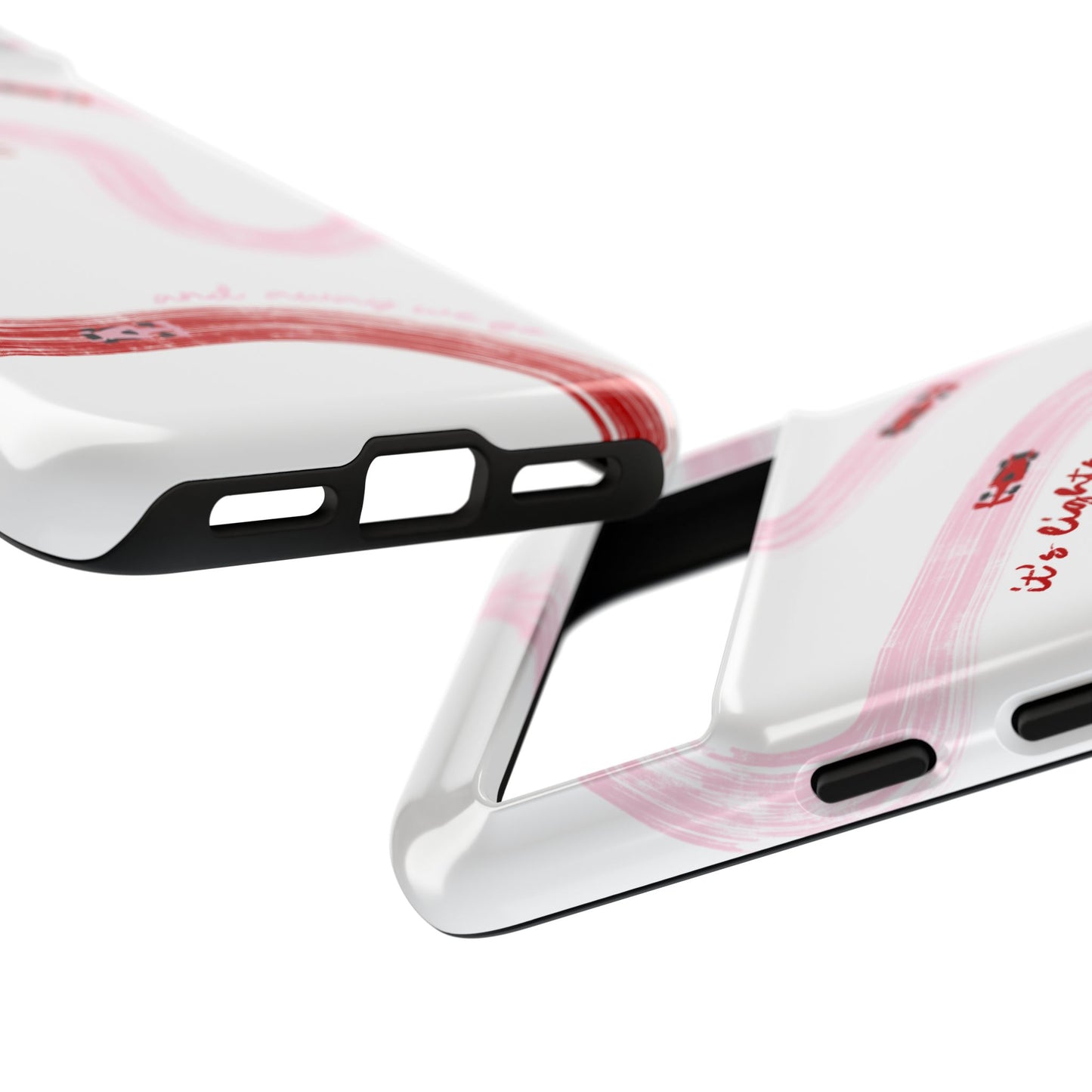F1 Phone Case Pink and Red Painted "its lights out and away we go", Trendy F1 Gift, Formula 1 Gift, Cute F1 Phone Case, Unique Phone Case
