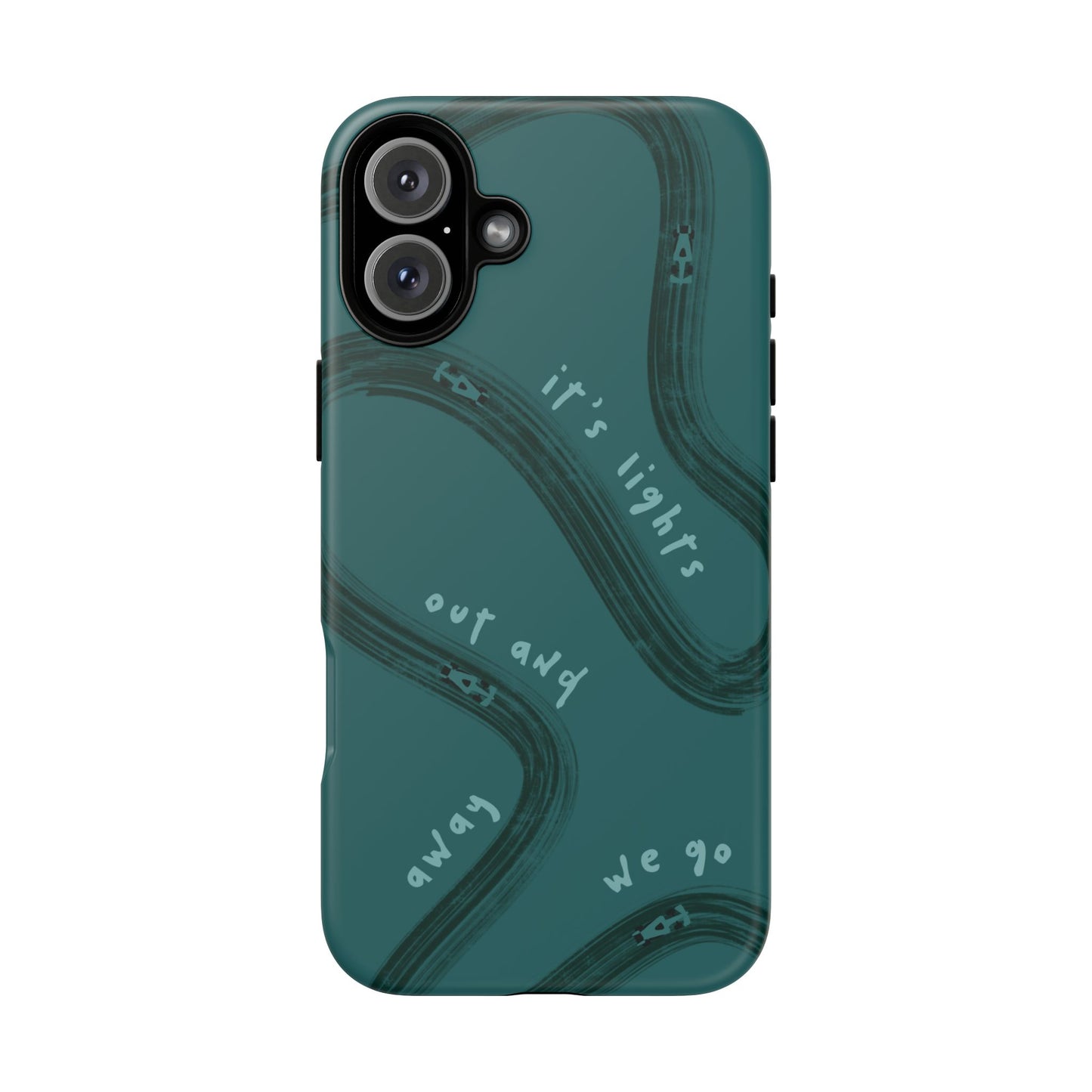 Teal Lights Out F1 Phone Case Design, Trendy F1 Gift, Formula 1 Gift, Cute F1 Phone Case, Unique Formula One Phone Case