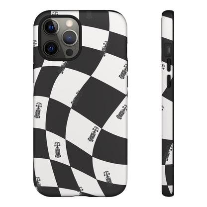 F1 Phone Case Black and White Checkered Design, Trendy F1 Gift, Formula 1 Gift, Cute F1 Phone Case, Unique Formula One Phone Case
