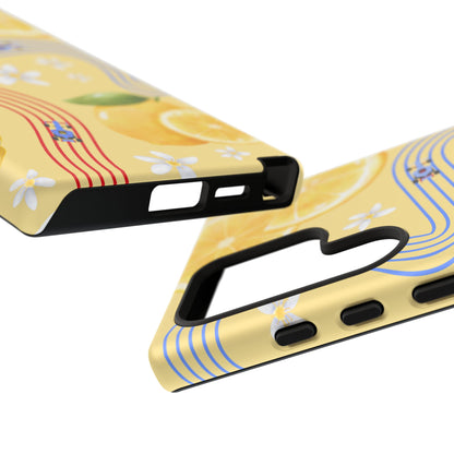 Yellow F1 Racing Bulls and Lemons Phone Case, Trendy F1 Gift, Formula 1 Gift, Cute Fruit F1 Phone Case, Unique Phone Case