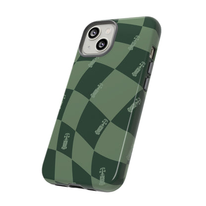 F1 Phone Case Green Checkerboard Design, Trendy F1 Gift, Formula 1 Gift, Cute F1 Phone Case, Unique Formula One Phone Case