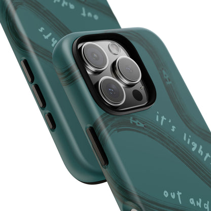 Teal Lights Out F1 Phone Case Design, Trendy F1 Gift, Formula 1 Gift, Cute F1 Phone Case, Unique Formula One Phone Case