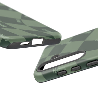 F1 Phone Case Green Checkerboard Design, Trendy F1 Gift, Formula 1 Gift, Cute F1 Phone Case, Unique Formula One Phone Case