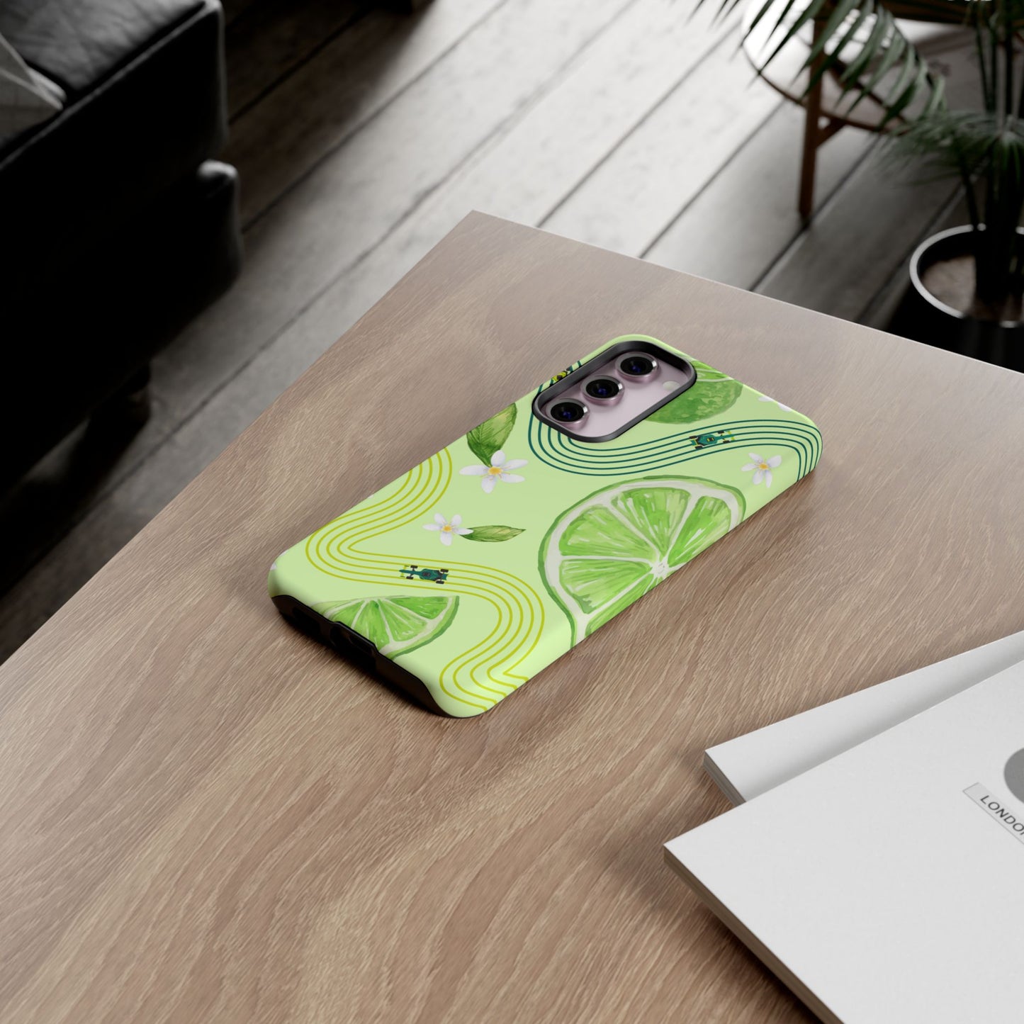 Green F1 Aston Martin and Lime Phone Case, Trendy F1 Gift, Formula 1 Gift, Cute Fruit F1 Phone Case, Unique Phone Case