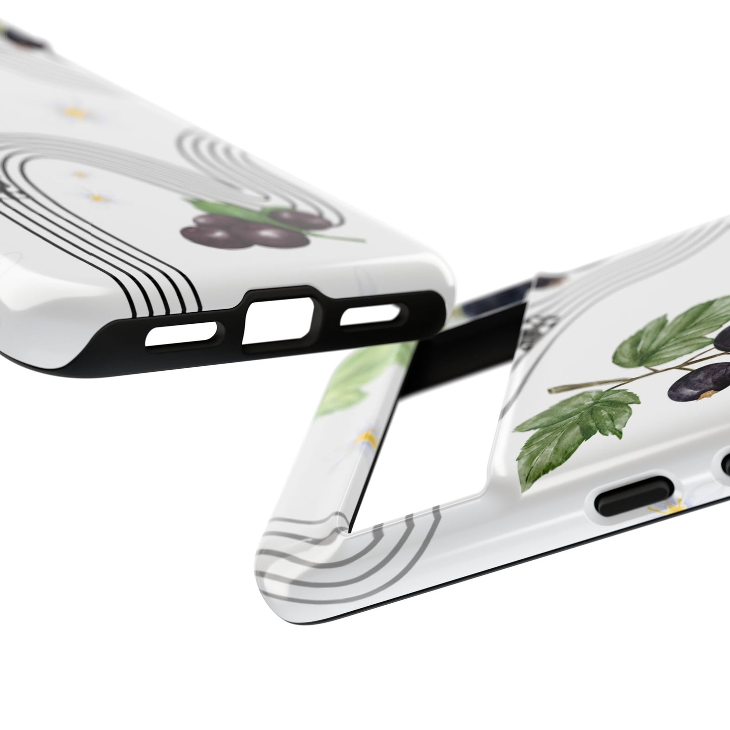 F1 Cadillac and Black Currants Phone Case, Trendy F1 Gift, Formula 1 Gift, Cute Fruit F1 Phone Case, Unique Phone Case