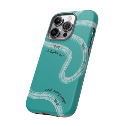 Mercedes F1 Phone Case Painted "its lights out and away we go", Trendy F1 Gift, Formula 1 Gift, Cute F1 Phone Case