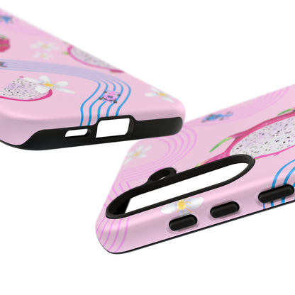 Pink F1 Alpine and Dragonfruit Phone Case, Trendy F1 Gift, Formula 1 Gift, Cute Fruit F1 Phone Case, Unique Phone Case