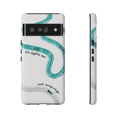 Mercedes F1 Phone Case Painted "its lights out and away we go", Trendy F1 Gift, Formula 1 Gift, Cute F1 Phone Case