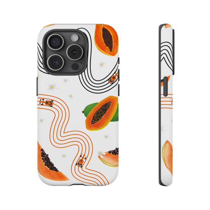 F1 McLaren and Papaya Phone Case , Trendy F1 Gift, Formula 1 Gift, Cute Fruit F1 Phone Case, Unique Phone Case