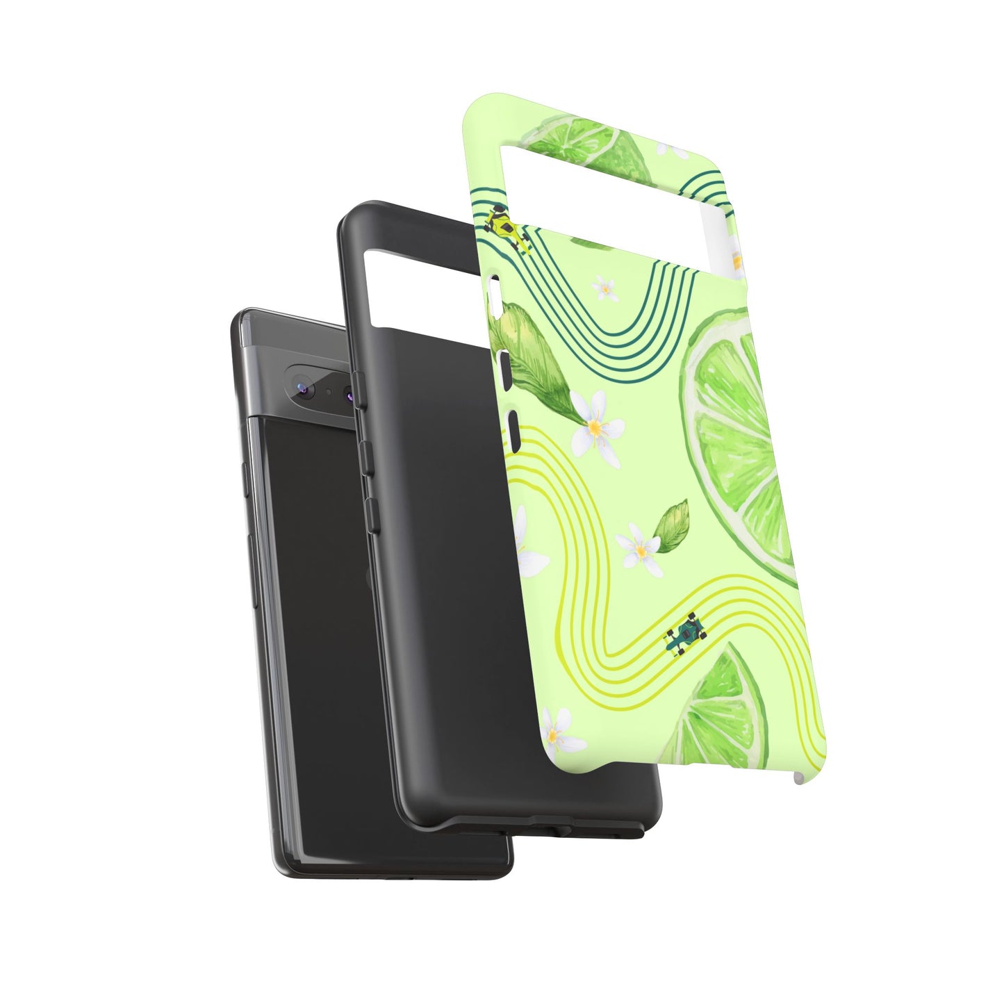 Green F1 Aston Martin and Lime Phone Case, Trendy F1 Gift, Formula 1 Gift, Cute Fruit F1 Phone Case, Unique Phone Case