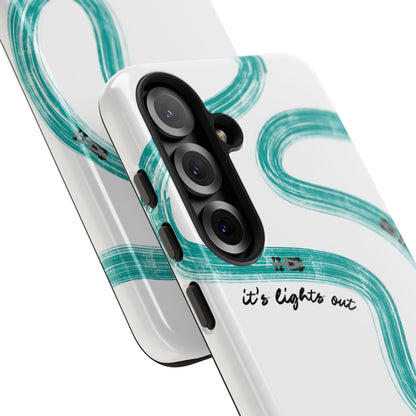 Mercedes F1 Phone Case Painted "its lights out and away we go", Trendy F1 Gift, Formula 1 Gift, Cute F1 Phone Case