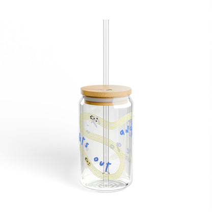 Racing Bulls F1 Blue and Yellow It's Lights Out sipper glass | 16oz