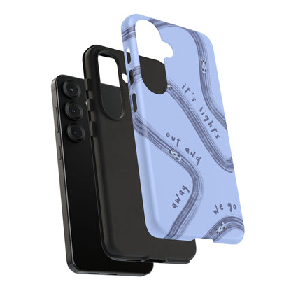Blue Lights Out F1 Phone Case Design, Trendy F1 Gift, Formula 1 Gift, Cute F1 Phone Case, Unique Formula One Phone Case