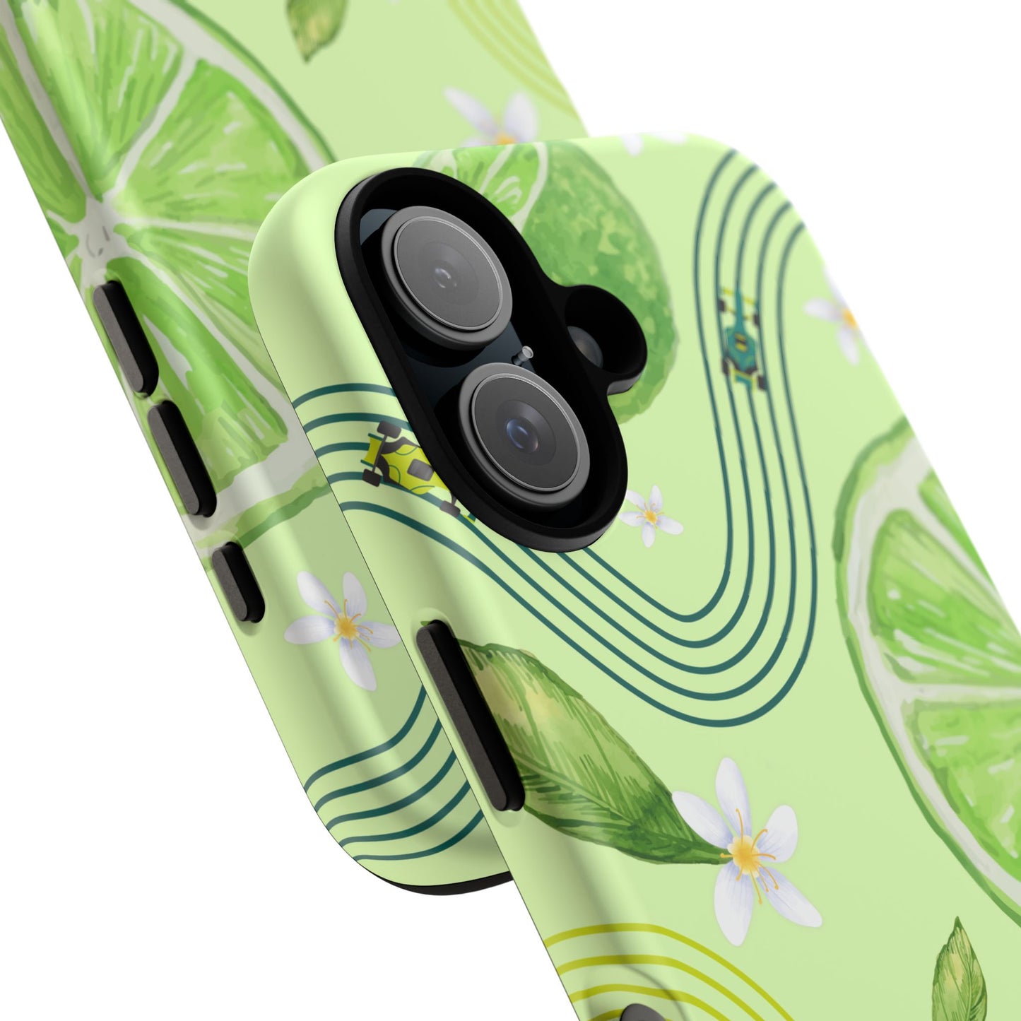 Green F1 Aston Martin and Lime Phone Case, Trendy F1 Gift, Formula 1 Gift, Cute Fruit F1 Phone Case, Unique Phone Case