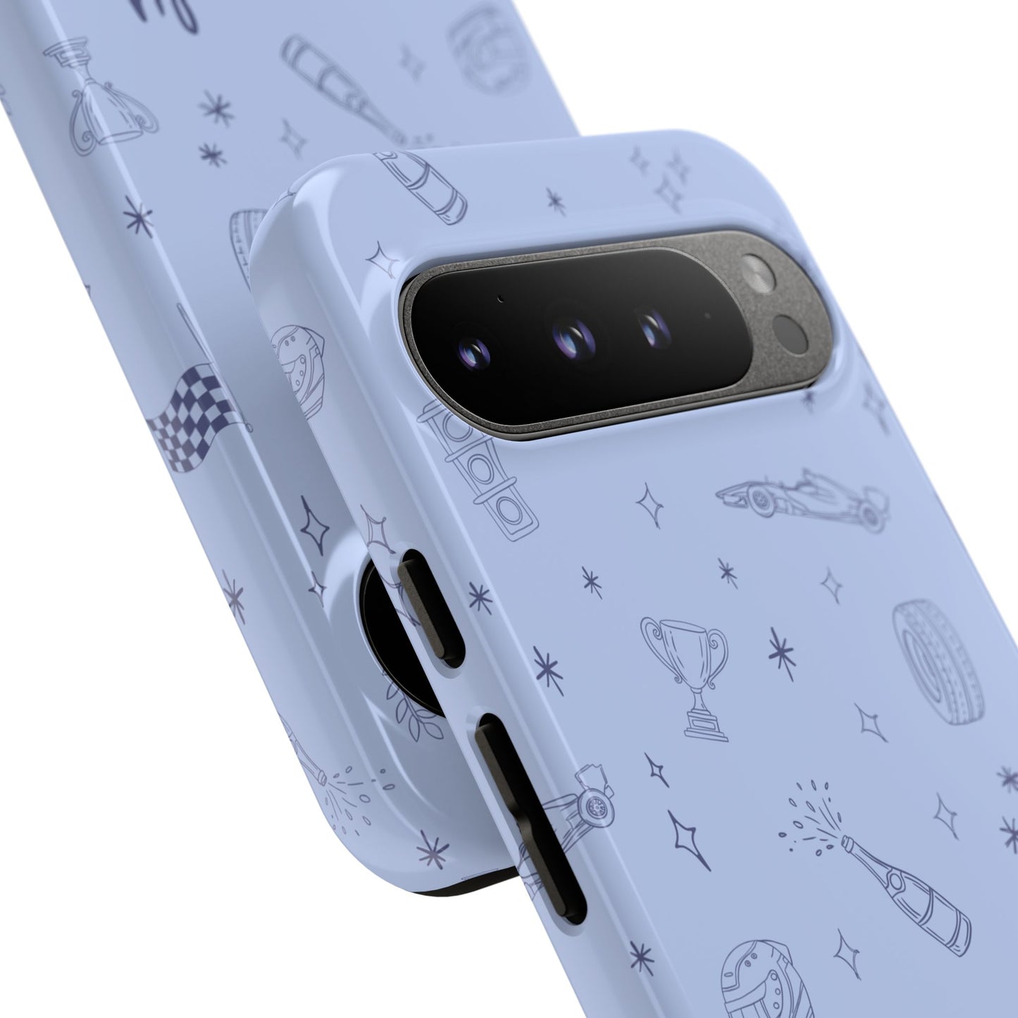 Blue Doodle "Simply Lovely" F1 Phone Case Design