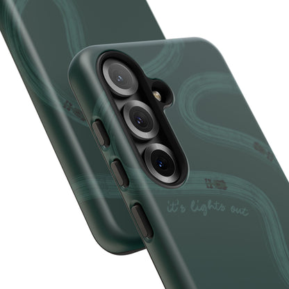 F1 Phone Case Monochrome Green Painted "its lights out and away we go", Trendy F1 Gift, Formula 1 Gift, Cute F1 Phone Case, Phone Case