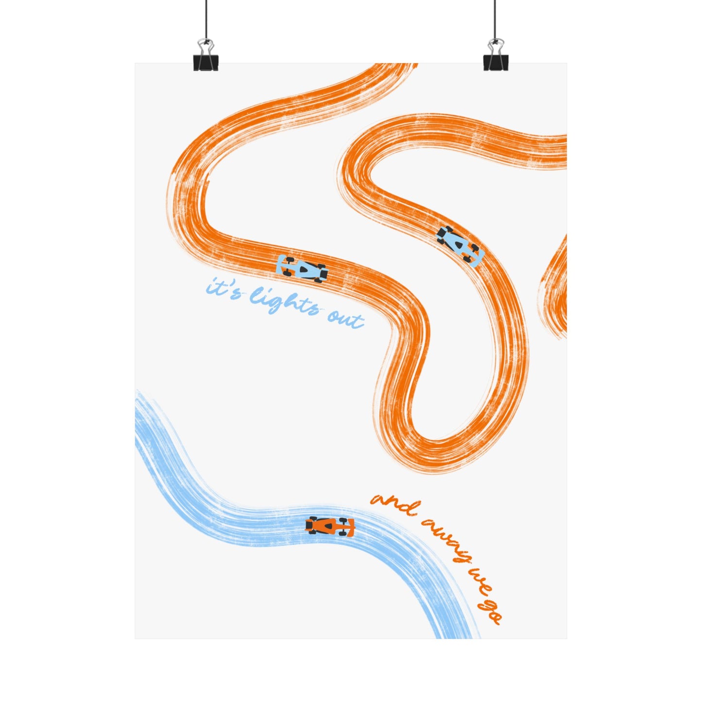 McLaren F1 Matte Vertical Poster | F1 Giclée Art Print (US SIZING)