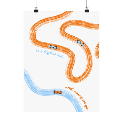 McLaren F1 Matte Vertical Poster | F1 Giclée Art Print (US SIZING)