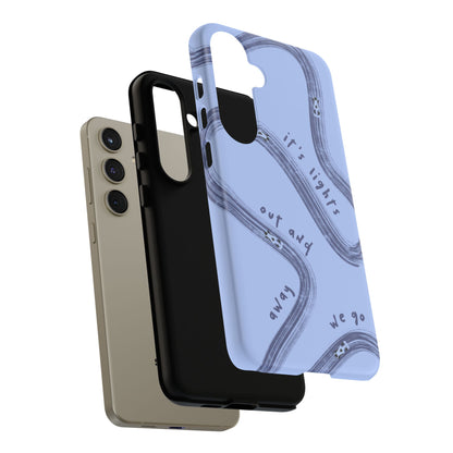 Blue Lights Out F1 Phone Case Design, Trendy F1 Gift, Formula 1 Gift, Cute F1 Phone Case, Unique Formula One Phone Case