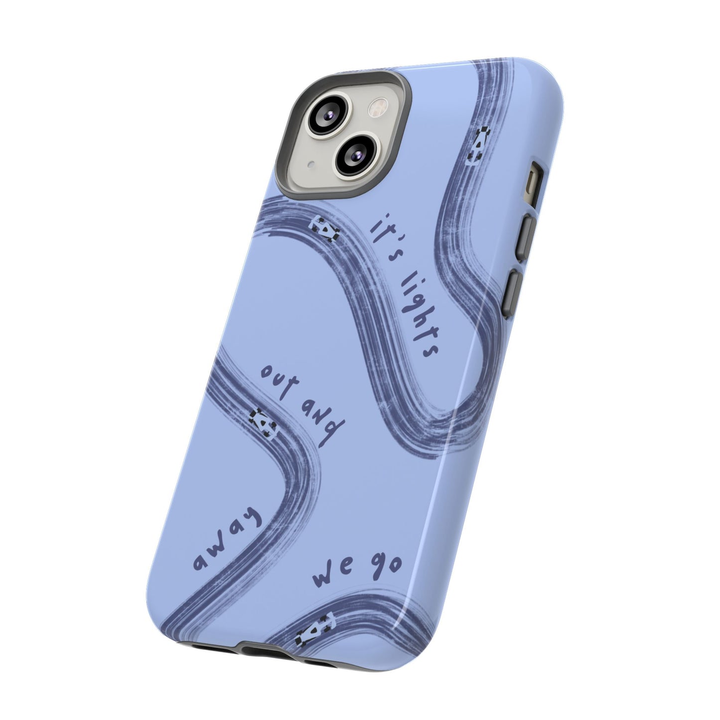 Blue Lights Out F1 Phone Case Design, Trendy F1 Gift, Formula 1 Gift, Cute F1 Phone Case, Unique Formula One Phone Case