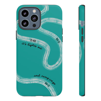Mercedes F1 Phone Case Painted "its lights out and away we go", Trendy F1 Gift, Formula 1 Gift, Cute F1 Phone Case