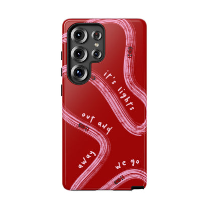 Red and Pink Lights Out F1 Phone Case Design, Trendy F1 Gift, Formula 1 Gift, Cute F1 Phone Case, Unique Formula One Phone Case