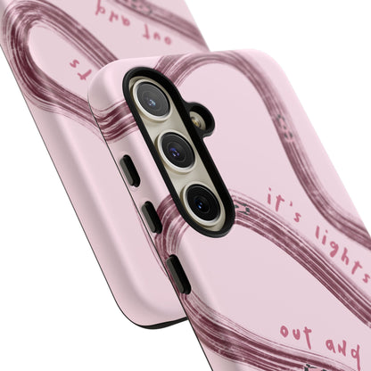 Pink Lights Out F1 Phone Case Design, Trendy F1 Gift, Formula 1 Gift, Cute F1 Phone Case, Unique Formula One Phone Case