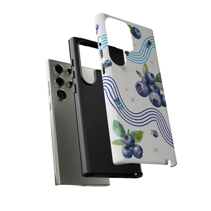 F1 Williams and Blueberries Phone Case, Trendy F1 Gift, Formula 1 Gift, Cute Fruit F1 Phone Case, Unique Phone Case
