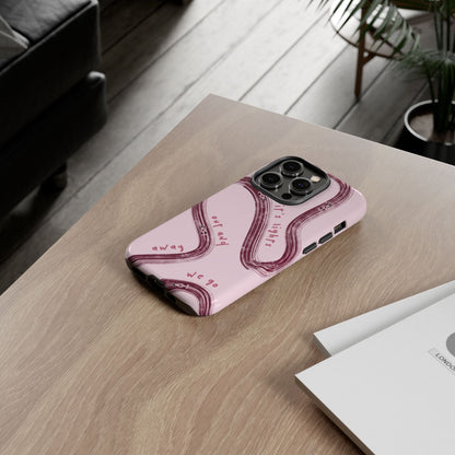 Pink Lights Out F1 Phone Case Design, Trendy F1 Gift, Formula 1 Gift, Cute F1 Phone Case, Unique Formula One Phone Case