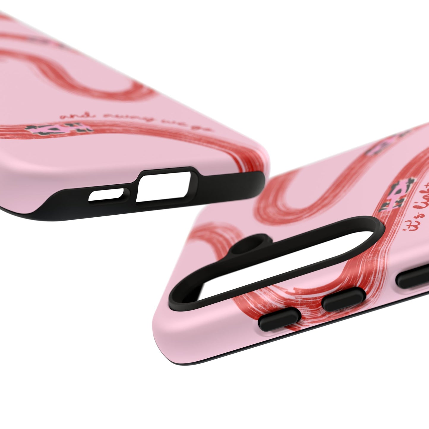F1 Phone Case Pink and Red Painted "its lights out and away we go", Trendy F1 Gift, Formula 1 Gift, Cute F1 Phone Case, Unique Phone Case